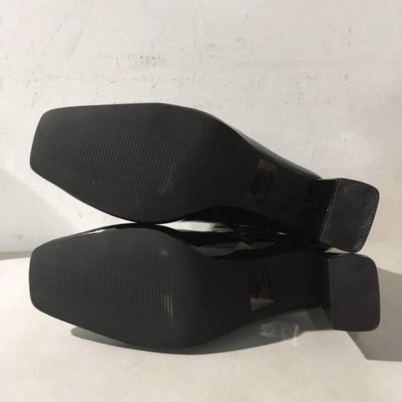 NWT CAPE ROBBIN BELINDA BLOCK HEEL SQUARE TOE BLACK ANKLE BOOTS 5.5 & 8 - Picture 11 of 11